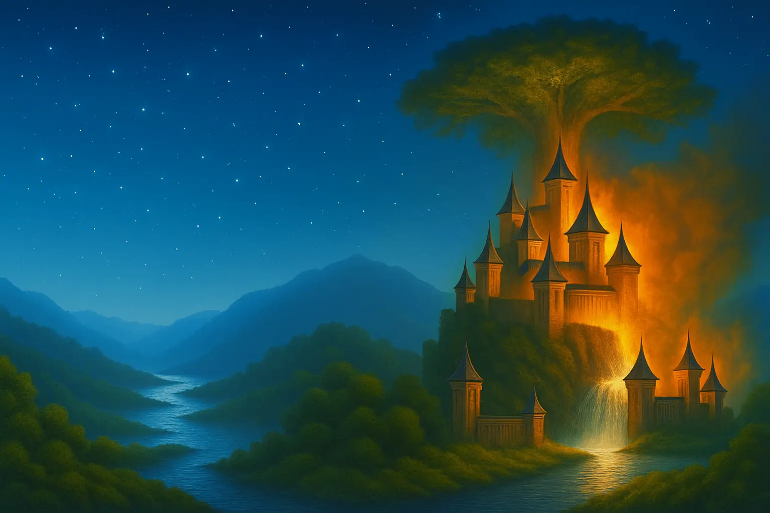 Couverture de la nouvelle 'Le Mystère de l'Étang - Une nouvelle fantastique dans un village mystérieux'