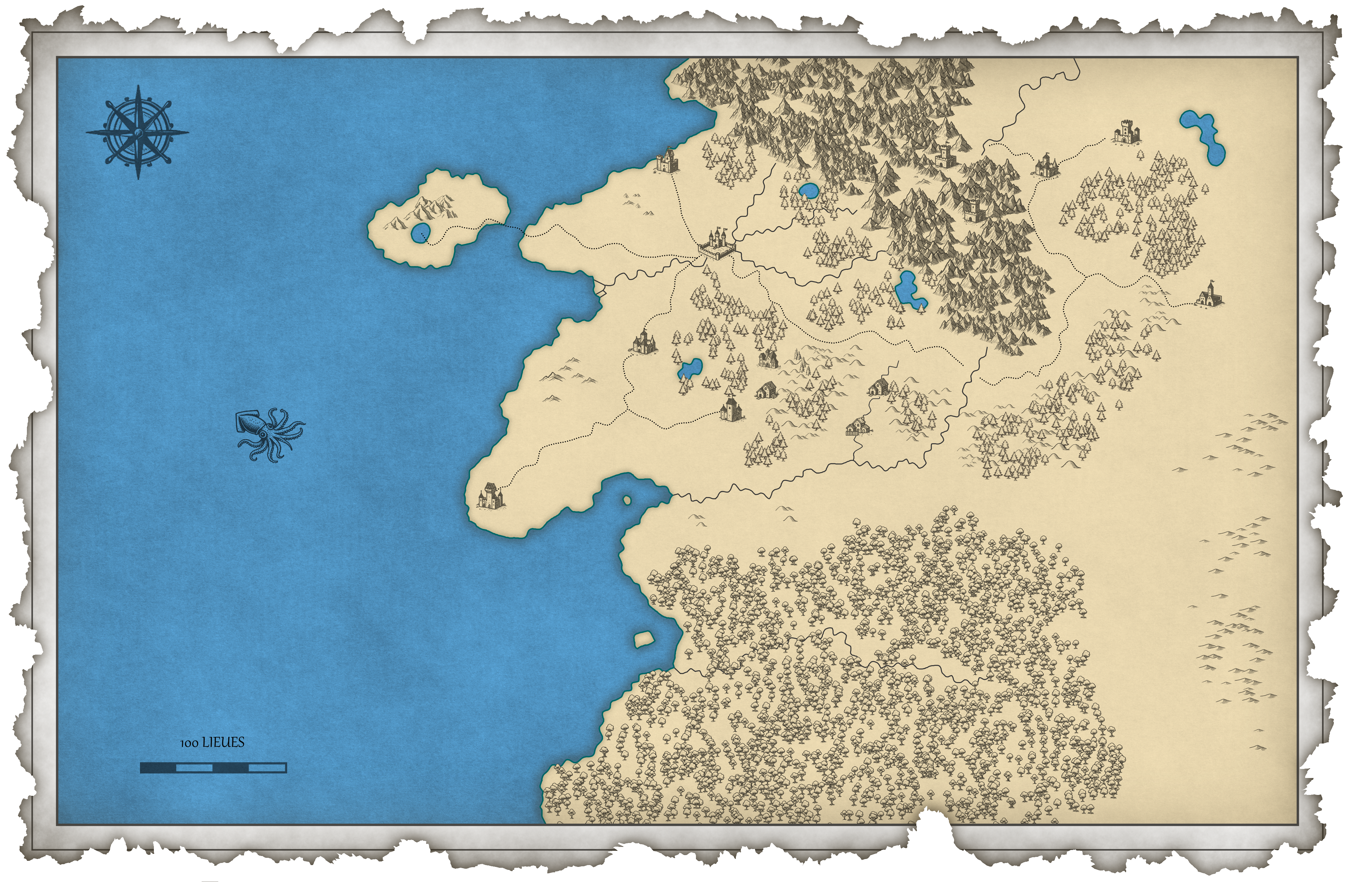 Carte - fond sans noms